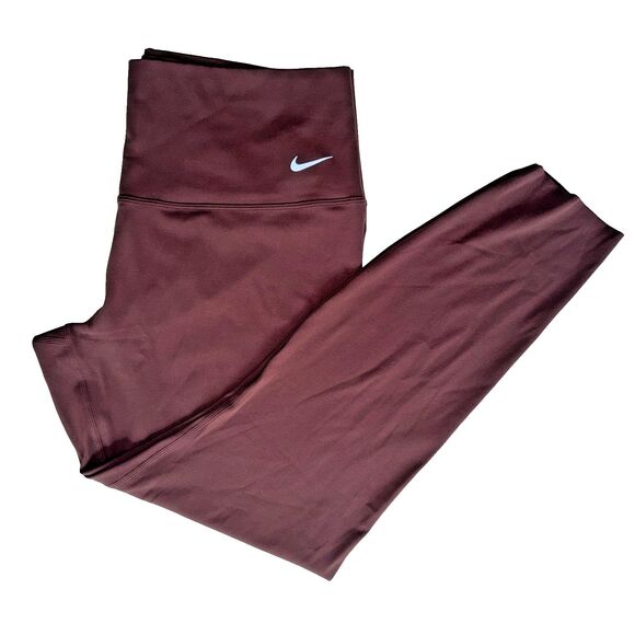NWT Nike Zenvy High Rise InfinaSoft Dri-Fit 7/8 Length Brown Leggings Women's XL - Picture 1 of 11